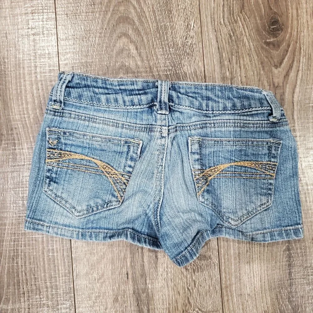 Girls Justice Jean Shorts Size 10 Light Blue Denim Shorts for Girls